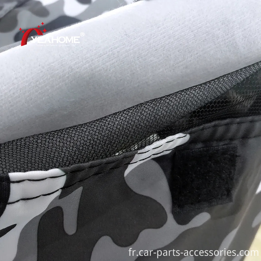 Protection intérieure en molleton de couverture de moto extérieure d'impression de camouflage